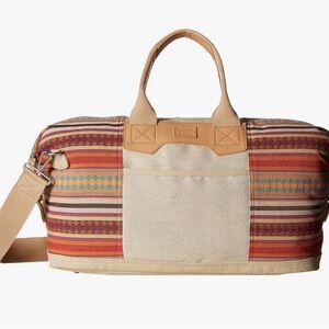 TOMS Women's Multi Stripe Weekender Red Duffel Bag
